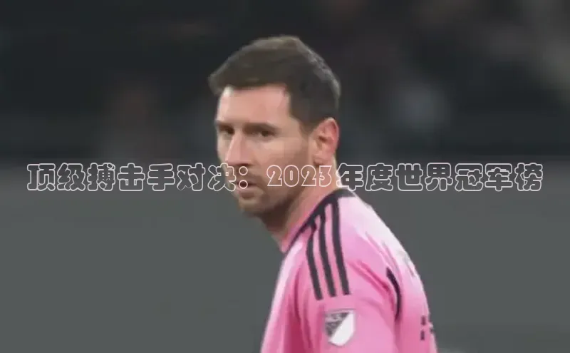 顶级搏击手对决：2023年度世界冠军榜